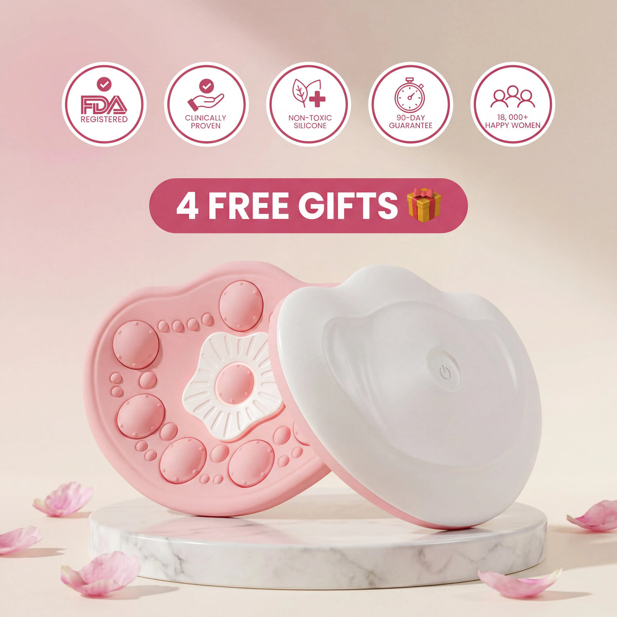 The Luvi Lift Trilogy product set on blush surface